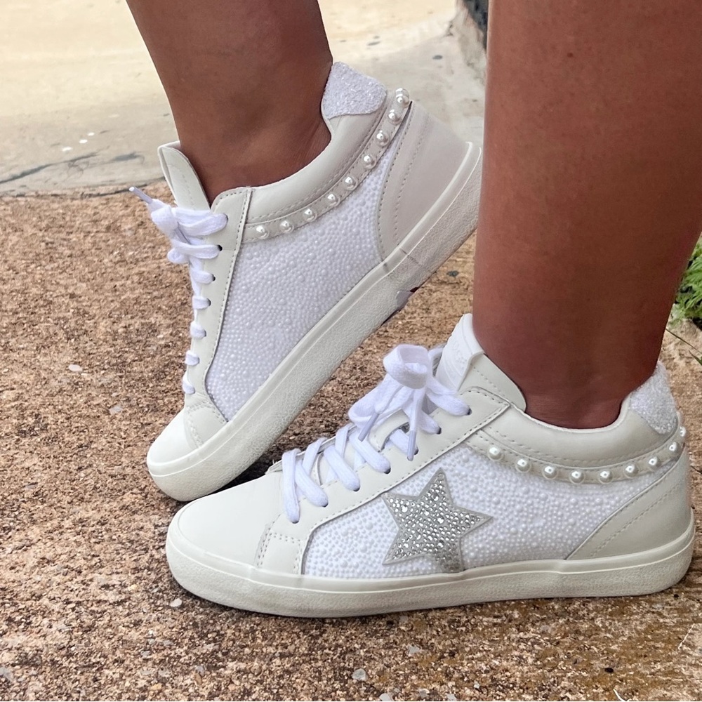 Vintage Havana Priscilla Tennis Silver Shoe